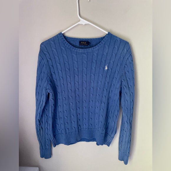 Polo Ralph Lauren Sweaters - Polo Ralph Lauren Cable Knit Blue Pullover Size XL